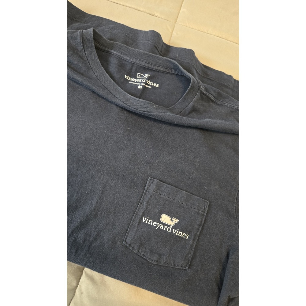 Lot 5 Vineyard Vines Size Medium Long Sleeve Pocket Tee Shirts Whale Logo Lot - Picture 4 of 10